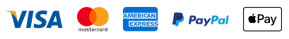 We accept Visa, Mastercard, American Express, PayPal and Apple Pay